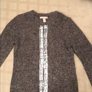 Banana Republic wool cardigan with sequins trim
